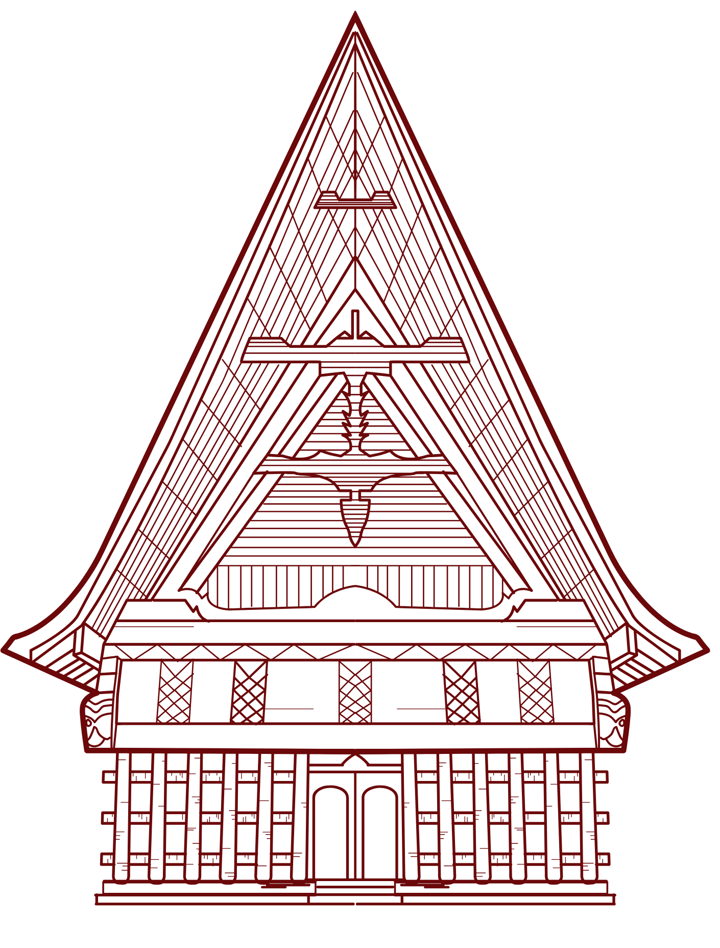 rumah batak toba gorga maroon rumah batak toba gorga maroon